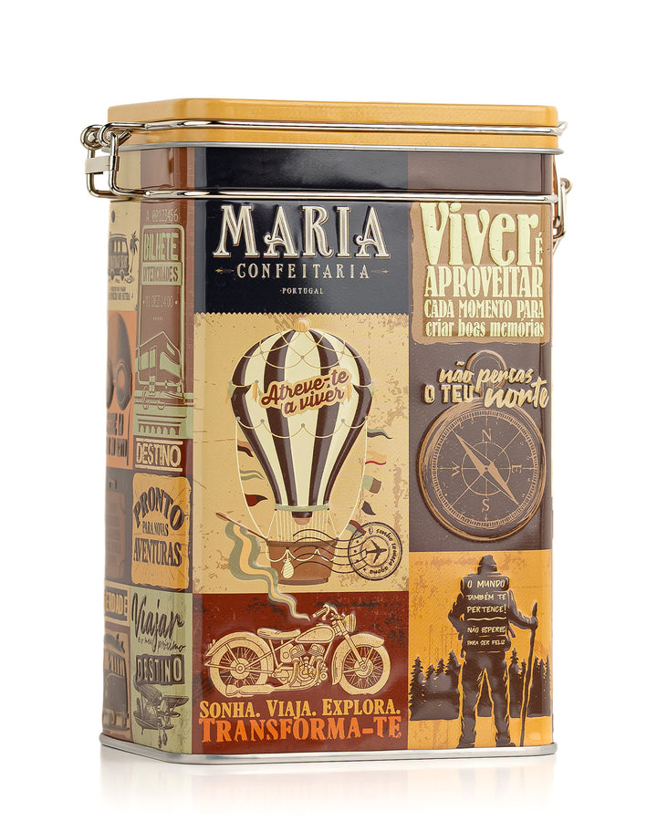 Tin of Cocoa Biscuits Viagem Maria Confeitaria